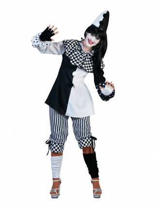 Feestbazaar Pierrot kostuum dames Pedrolina
