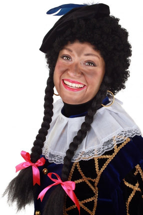 Feestbazaar Pietenpruik Met Lange Vlechten