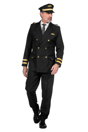 Feestbazaar Piloten Pak Zwart Elite Barkhorn