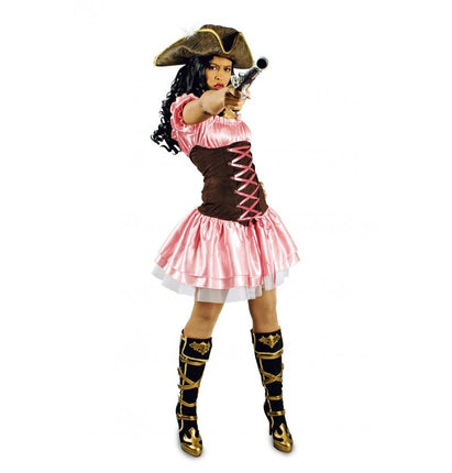 Feestbazaar Pink Pirate Kostuum Diana Dames