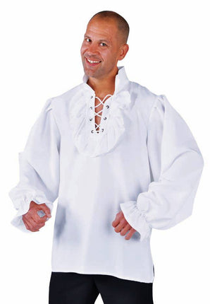 Feestbazaar Piratenblouse wit elite