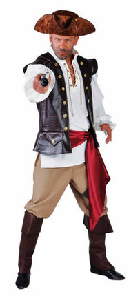 Feestbazaar Piratenkostuum man elite 4-delig