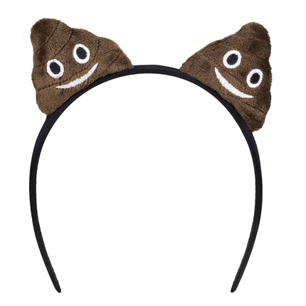 Feestbazaar Poep Emoji Haarband