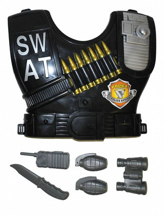 Feestbazaar Politie SWAT set 6-delig