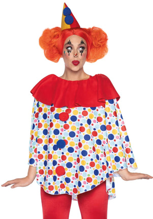 Feestbazaar Poncho Clown Met Hoed