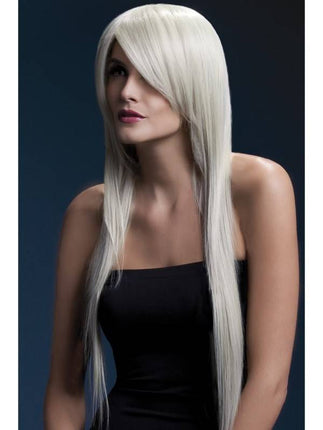 Feestbazaar Professionele pruik lang blond Amber