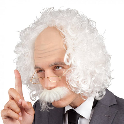 Feestbazaar Pruik Opa/Professor