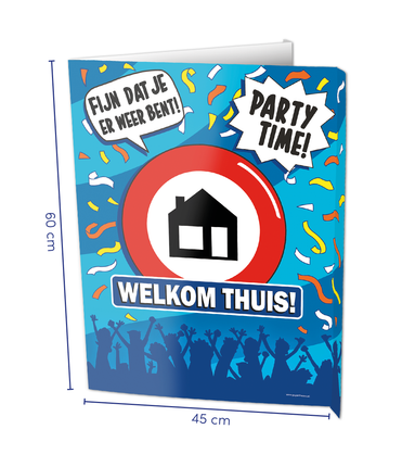 Feestbazaar Raambord Welkom Thuis (60x45cm)