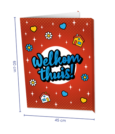 Feestbazaar Raambord Welkom Thuis Cartoon