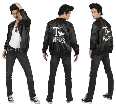 Feestbazaar Rock and Roll T-Bird jas zwart