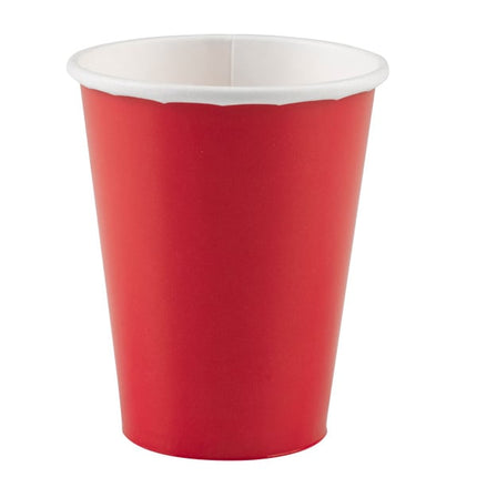 Feestbazaar Rode bekers karton 250ml (8st)