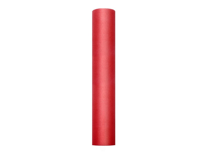 Feestbazaar Rol Tule Rood (9m x 0.3m)