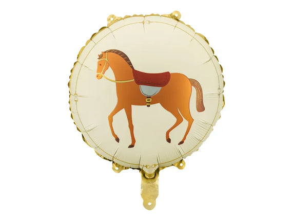 Feestbazaar Ronde Folieballon Paard Jumper 45cm