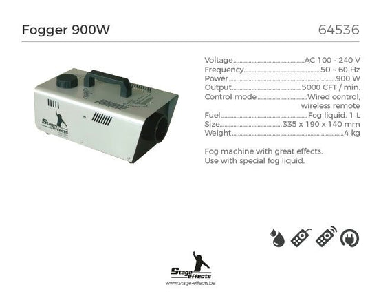 Feestbazaar Rookmachine 900w