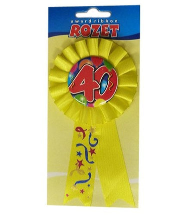 Feestbazaar Rozet ballon 40 geel