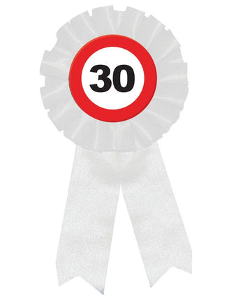 Feestbazaar Rozet Verkeersbord 30 Jaar