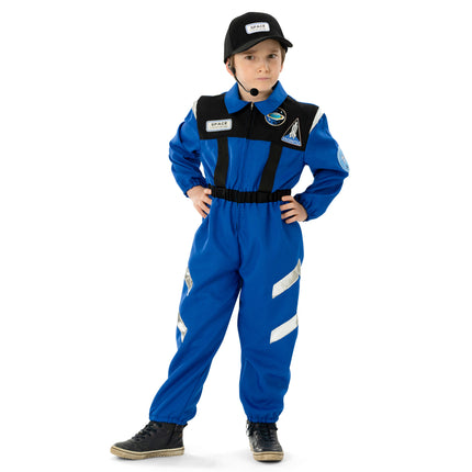 Feestbazaar Ruimte Commandant Outit Kind Blauw