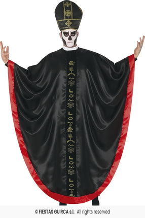 Feestbazaar Satantische Kardinaal Kostuum Zwart/Rood
