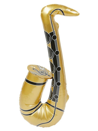 Feestbazaar Saxofoon Opblaasbaar Goud