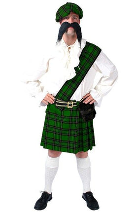 Feestbazaar Schotse verkleedkleren man groen
