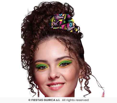 Feestbazaar Scrunchie 80's Forever Zwart