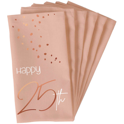 Feestbazaar Servetten 25 Jaar Elegant Blush (10st)