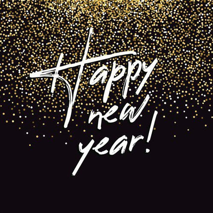 Feestbazaar Servetten ’Happy new year’ Sparkling (20st)