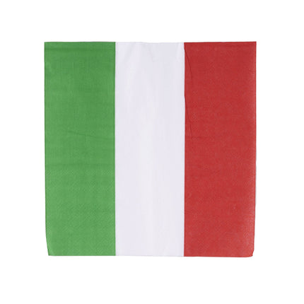 Feestbazaar Servetten Italiaanse Vlag (20st)