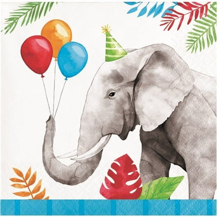 Feestbazaar Servetten Party Animals Olifant (16st)