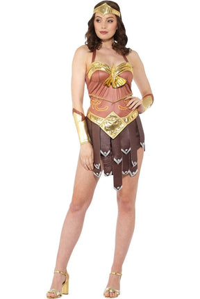 Feestbazaar Sexy Gladiator Kostuum Bruin/Goud