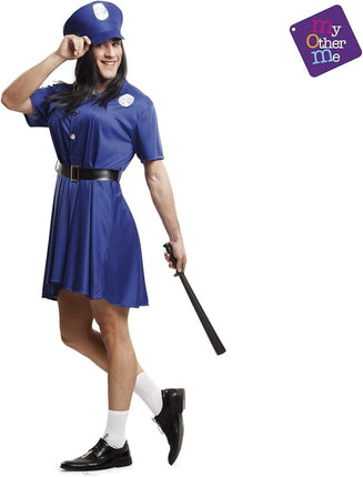 Feestbazaar Sexy Politie Pakje Man Blauw