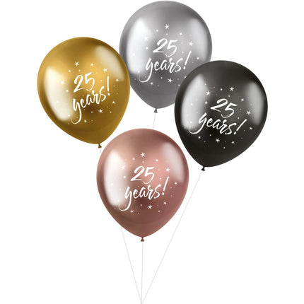 Feestbazaar Shimmer Ballonnen '25 Years' (4st)