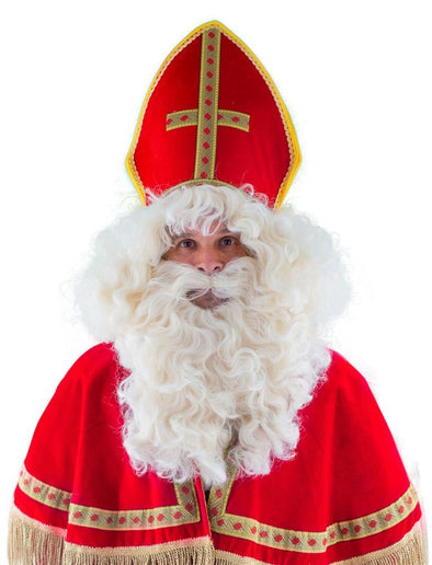 Feestbazaar Sinterklaas Pruik en Baard Hernani