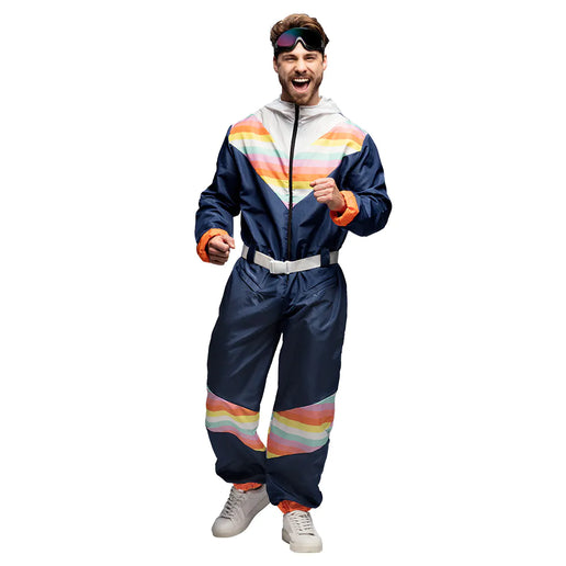 Feestbazaar Ski Outfit Snow Dude Retro Blauw