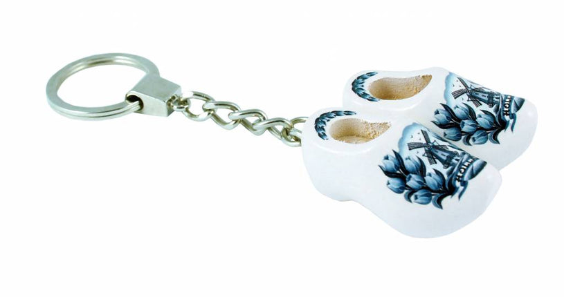 Feestbazaar Sleutelhanger dubbel klompje delfts blauw