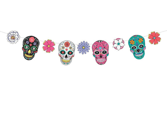 Feestbazaar Slinger Dia De Los Muertos Doodshoofden