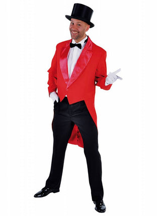 Feestbazaar Slipjas rood heren Cabaret half gevoerd
