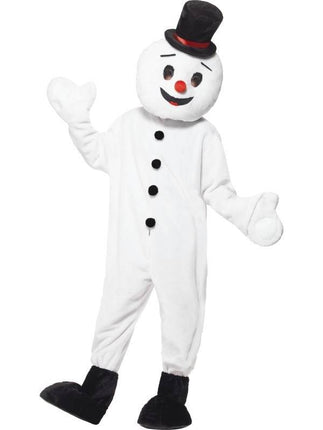 Feestbazaar Sneeuwman mascotte pak
