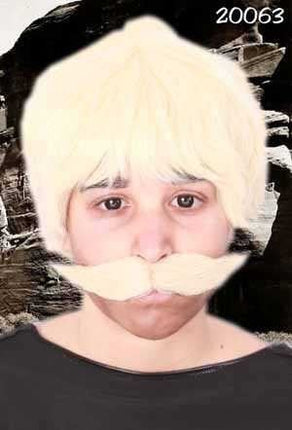 Feestbazaar Snor Ted blond