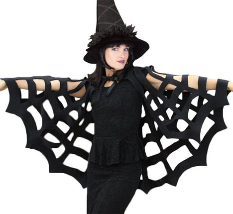 Feestbazaar Spinnen cape Halloween