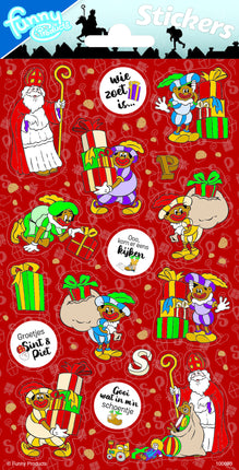 Feestbazaar Stickervel Sinterklaas Cadeautjes