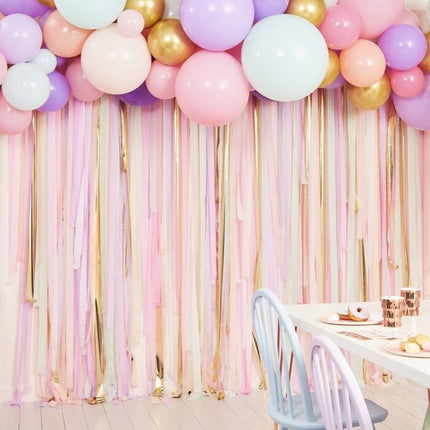 Feestbazaar Streamer Feestpakket Pastel