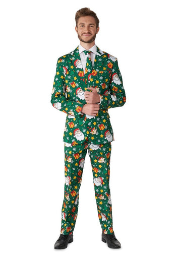 Feestbazaar Suitmeister Kerst Maatpak Santa Elves Groen