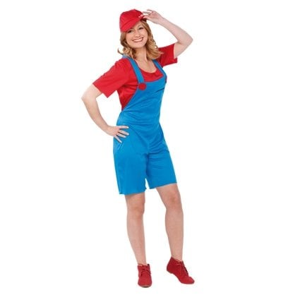 Feestbazaar Super mario vrouw kostuum