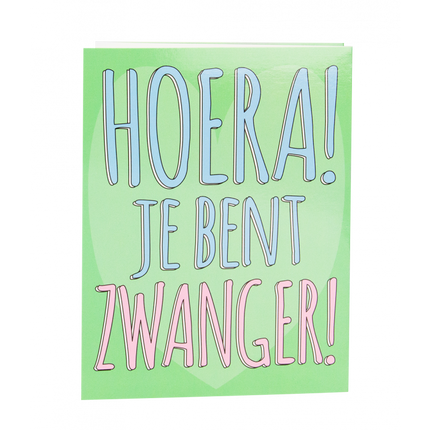 Feestbazaar Suprise Card Hoera je bent zwanger