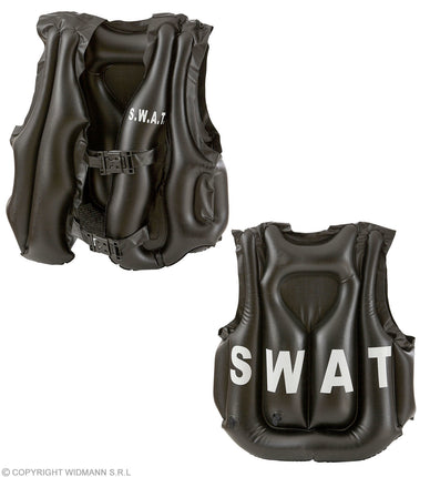 Feestbazaar SWAT vest opblaasbaar kind