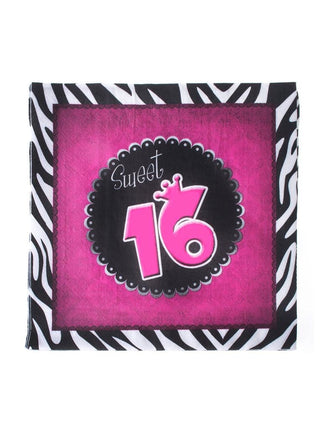 Feestbazaar Sweet 16 Party Servetten (20 st)