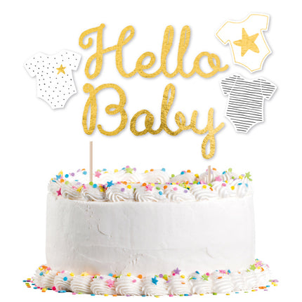 Feestbazaar Taarttopper Hello Baby