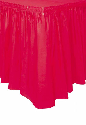 Feestbazaar Tafelrok Rood 73x426cm