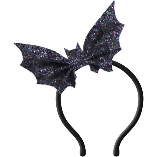 Feestbazaar Tiara Vleermuis Glitter Happy Halloween